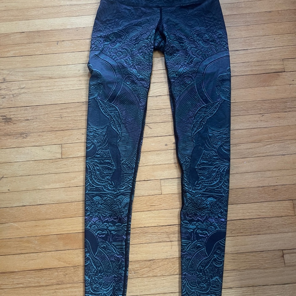 Niyama Sol Midnight Green Patterned Leggings